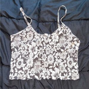 American Eagle Floral Crop Top Size M